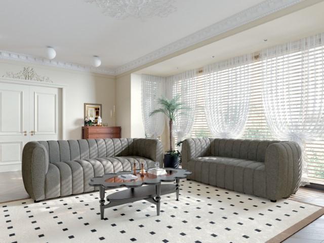 AVERSA Sofa, Black, Gray, & White - Casa Morelos / Coahuila Furniture (Oklahoma City, OK)