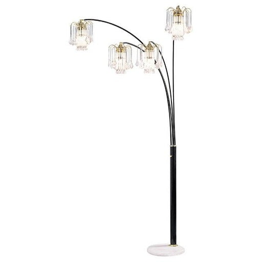 Elouise Black/Gold Arch Lamp - Casa Morelos / Coahuila Furniture (Oklahoma City, OK)
