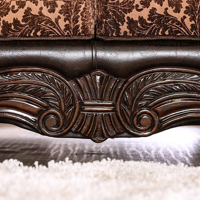 ELPIS Brown/Espresso Sofa - Casa Morelos / Coahuila Furniture (Oklahoma City, OK)