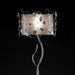 Elva Silver/Chrome Floor Lamp, Double Shade - Casa Morelos / Coahuila Furniture (Oklahoma City, OK)