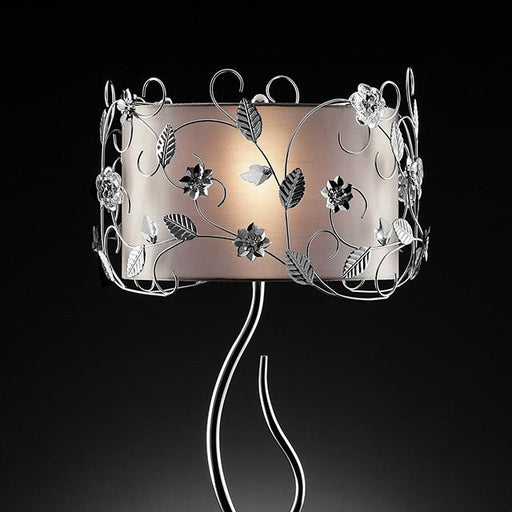 Elva Silver/Chrome Table Lamp, Double Shade - Casa Morelos / Coahuila Furniture (Oklahoma City, OK)