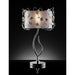 Elva Silver/Chrome Table Lamp, Double Shade - Casa Morelos / Coahuila Furniture (Oklahoma City, OK)