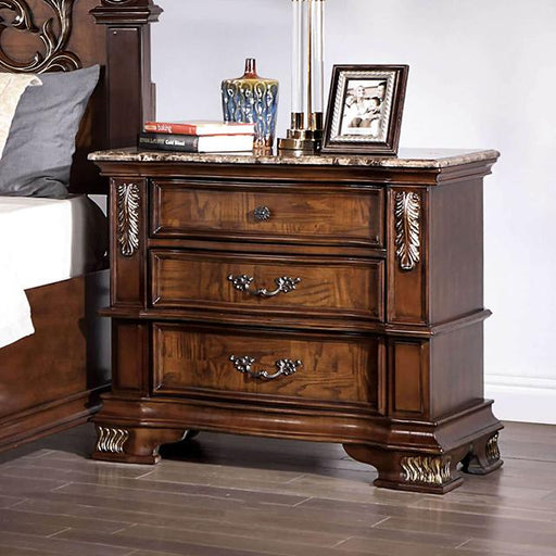 ESPARANZA Night Stand, Brown Cherry - Casa Morelos / Coahuila Furniture (Oklahoma City, OK)