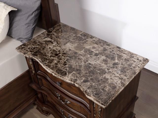 ESPARANZA Night Stand, Brown Cherry - Casa Morelos / Coahuila Furniture (Oklahoma City, OK)