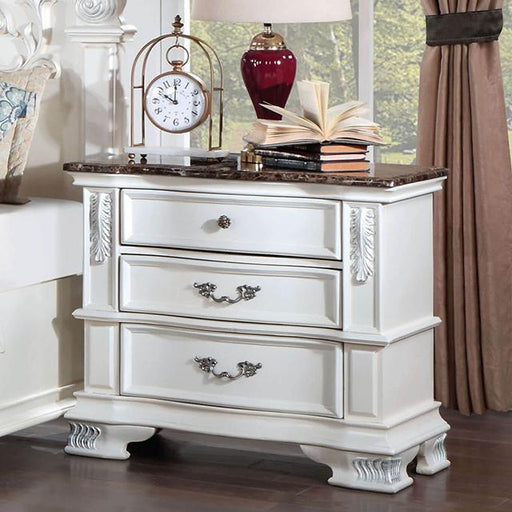 ESPARANZA Night Stand, Pearl White - Casa Morelos / Coahuila Furniture (Oklahoma City, OK)