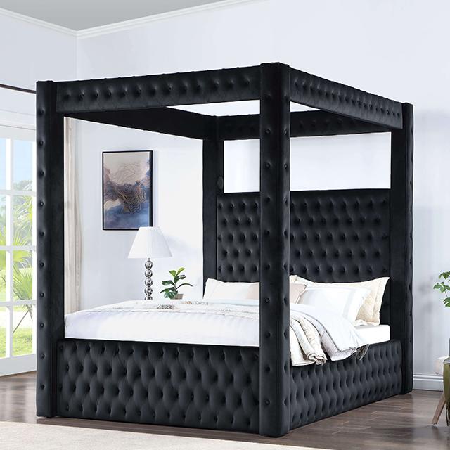 Etherea Bed Gray & Black - Casa Morelos / Coahuila Furniture (Oklahoma City, OK)