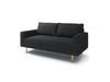 ELVERUM Loveseat, Black - Casa Morelos / Coahuila Furniture (Oklahoma City, OK)