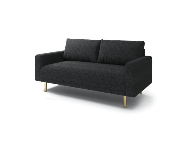 ELVERUM Loveseat, Black - Casa Morelos / Coahuila Furniture (Oklahoma City, OK)
