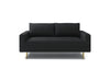 ELVERUM Loveseat, Black - Casa Morelos / Coahuila Furniture (Oklahoma City, OK)