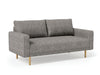 ELVERUM Loveseat, Charcoal Gray - Casa Morelos / Coahuila Furniture (Oklahoma City, OK)
