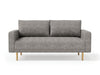 ELVERUM Loveseat, Charcoal Gray - Casa Morelos / Coahuila Furniture (Oklahoma City, OK)
