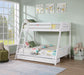 Emilee Twin/Full Bunk Bed White, Grey, Espresso, & Black - Casa Morelos / Coahuila Furniture (Oklahoma City, OK)