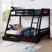 Emilee Twin/Full Bunk Bed White, Grey, Espresso, & Black - Casa Morelos / Coahuila Furniture (Oklahoma City, OK)
