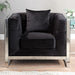 EVADNE Chair w/ Pillow, Black - Casa Morelos / Coahuila Furniture (Oklahoma City, OK)