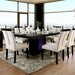 Evangeline Black/Beige Dining Table - Casa Morelos / Coahuila Furniture (Oklahoma City, OK)