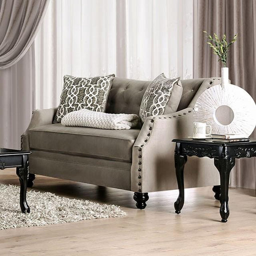 Ezrin Light Brown Love Seat - Casa Morelos / Coahuila Furniture (Oklahoma City, OK)