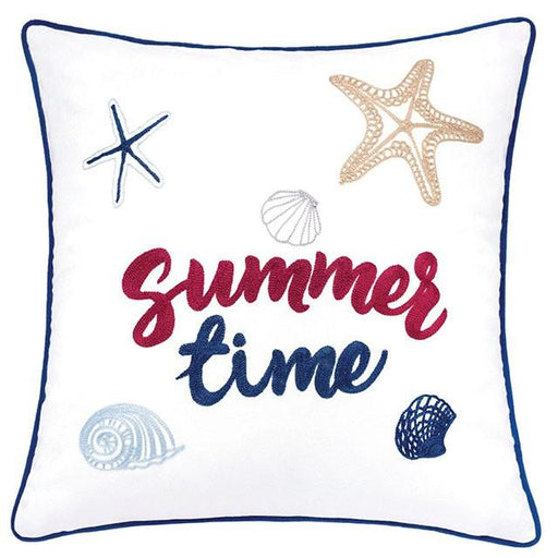 Emmie White 20" X 20" Pillow, Summer Time - Casa Morelos / Coahuila Furniture (Oklahoma City, OK)