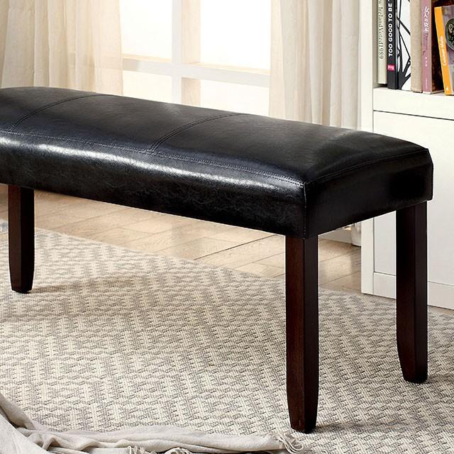 EMMONS I Dark Cherry/Espresso Bench - Casa Morelos / Coahuila Furniture (Oklahoma City, OK)