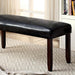 EMMONS I Dark Cherry/Espresso Bench - Casa Morelos / Coahuila Furniture (Oklahoma City, OK)