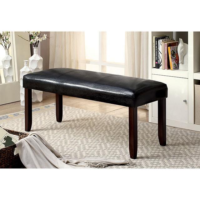 EMMONS I Dark Cherry/Espresso Bench - Casa Morelos / Coahuila Furniture (Oklahoma City, OK)