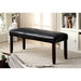 EMMONS I Dark Cherry/Espresso Bench - Casa Morelos / Coahuila Furniture (Oklahoma City, OK)