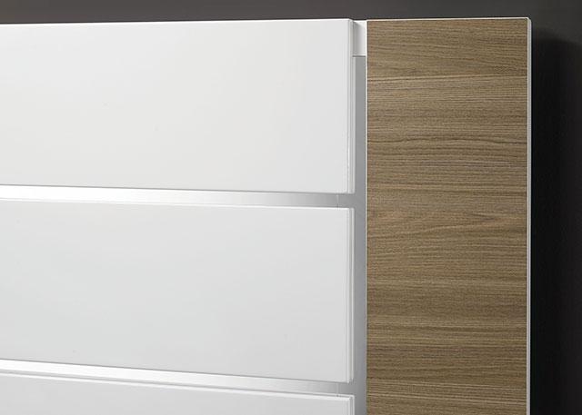 ERLANGEN Cal.King & E.King Bed, White/Natural - Casa Morelos / Coahuila Furniture (Oklahoma City, OK)