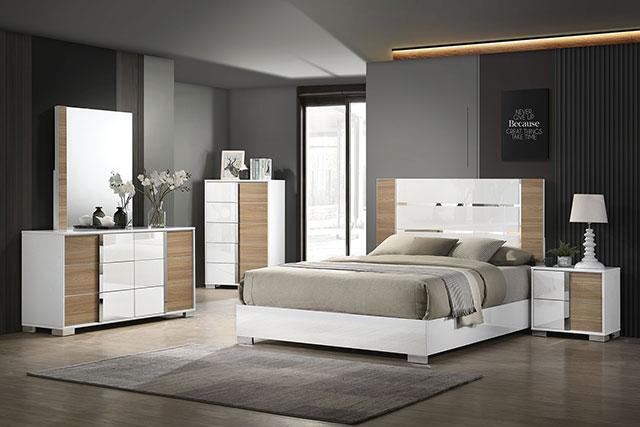 ERLANGEN Mirror, White/Natural - Casa Morelos / Coahuila Furniture (Oklahoma City, OK)
