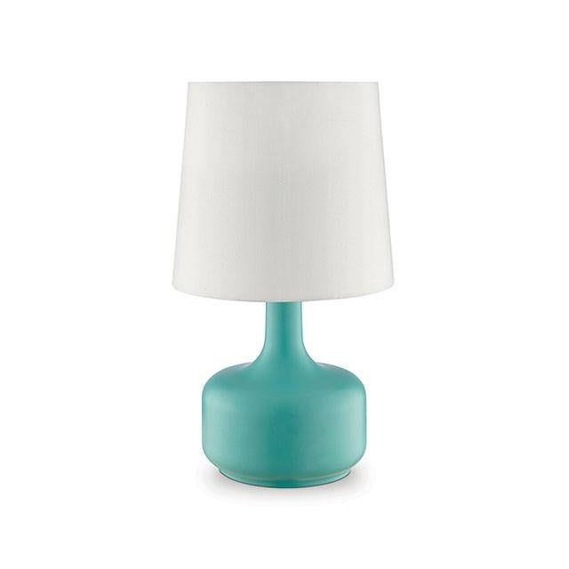 Farah Teal 17"H Matte Teal Table Lamp - Casa Morelos / Coahuila Furniture (Oklahoma City, OK)