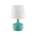 Farah Teal 17"H Matte Teal Table Lamp - Casa Morelos / Coahuila Furniture (Oklahoma City, OK)