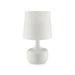Farah White 17"H Glossy White Table Lamp - Casa Morelos / Coahuila Furniture (Oklahoma City, OK)
