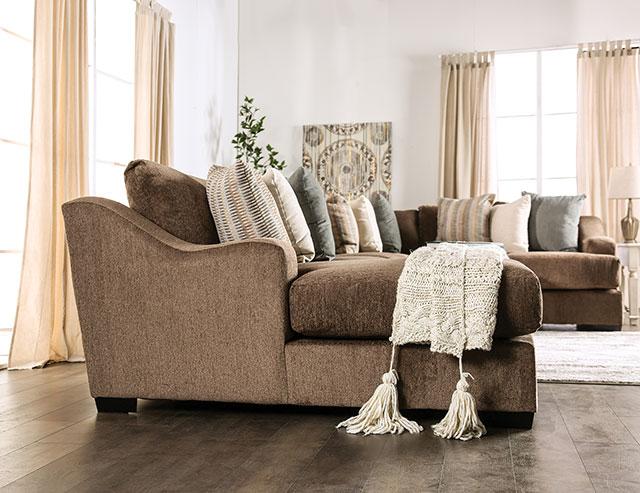 FARRINGDON Sectional, Brown - Casa Morelos / Coahuila Furniture (Oklahoma City, OK)