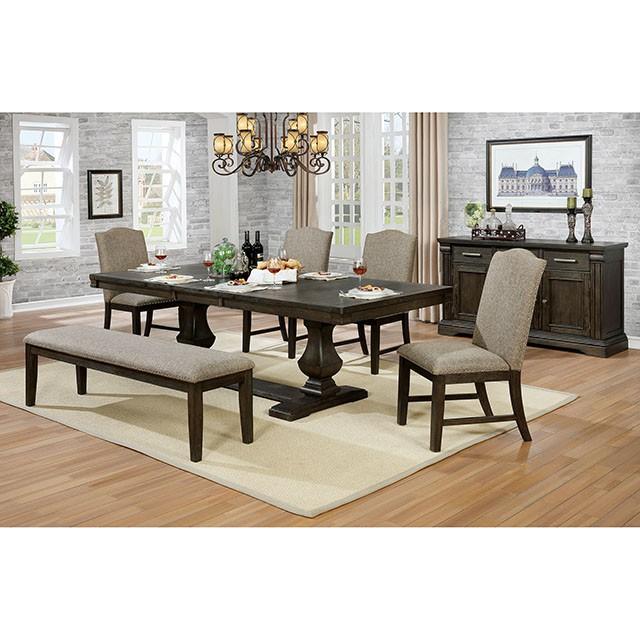 Faulk Dining Table Set with Bench - Casa Morelos / Coahuila Furniture (Oklahoma City, OK)