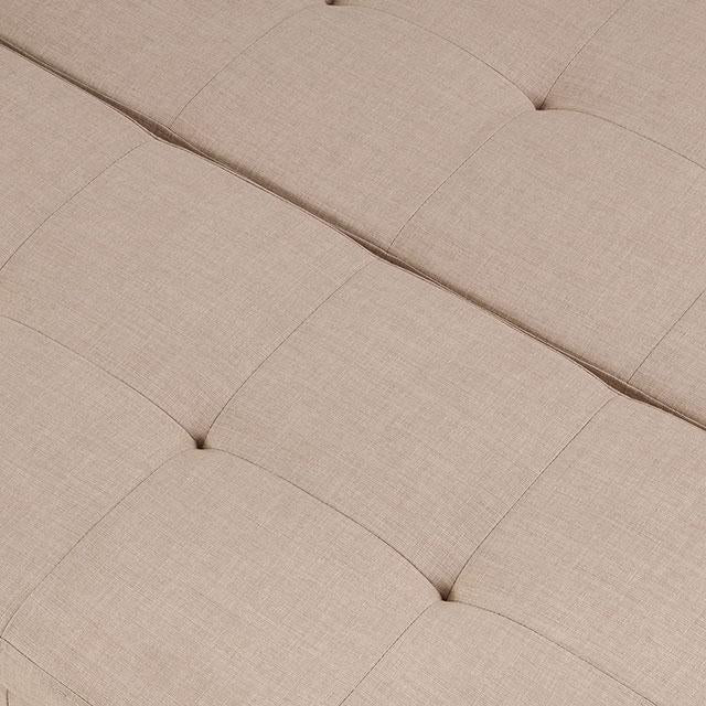 FAZIO Storage Ottoman, Beige - Casa Morelos / Coahuila Furniture (Oklahoma City, OK)