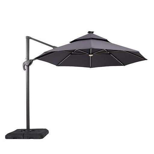 Xico 8 Ft Square Umbrella w/ Double Top w/ LED Light + 37" Large Base - Casa Morelos / Coahuila Furniture (Oklahoma City, OK)
