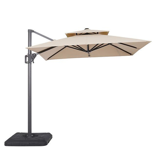 Fida 8 Ft Square Umbrella w/ Double Top + 37" Large Base - Casa Morelos / Coahuila Furniture (Oklahoma City, OK)
