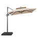 Fida 8 Ft Square Umbrella w/ Double Top + 37" Large Base - Casa Morelos / Coahuila Furniture (Oklahoma City, OK)