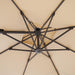Fida 8 Ft Square Umbrella w/ Double Top + 37" Large Base - Casa Morelos / Coahuila Furniture (Oklahoma City, OK)