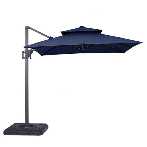Fida 8 Ft Square Umbrella w/ Double Top + 37" Large Base - Casa Morelos / Coahuila Furniture (Oklahoma City, OK)