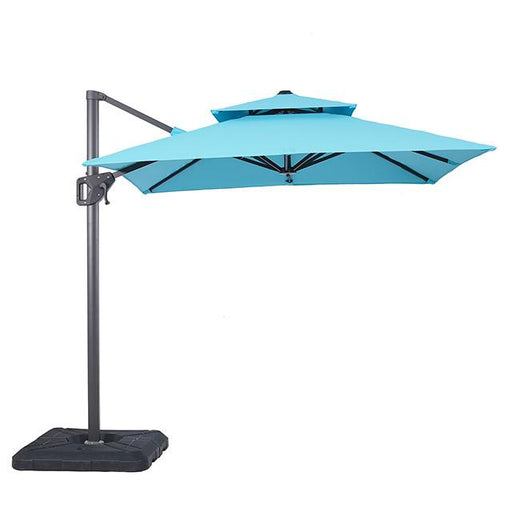 Fida 8 Ft Square Umbrella w/ Double Top + 37" Large Base - Casa Morelos / Coahuila Furniture (Oklahoma City, OK)