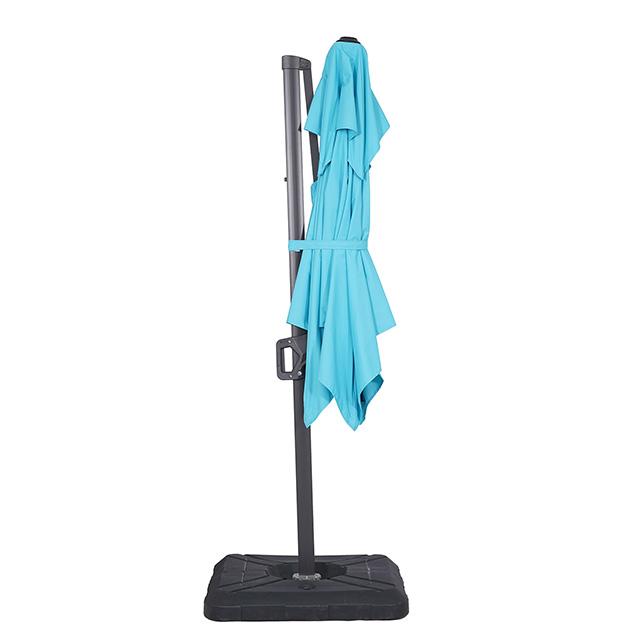 Fida 8 Ft Square Umbrella w/ Double Top + 37" Large Base - Casa Morelos / Coahuila Furniture (Oklahoma City, OK)