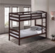 Finsbury Twin Twin Bunk Bed Espresso, Grey & White - Casa Morelos / Coahuila Furniture (Oklahoma City, OK)