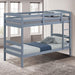 Finsbury Twin Twin Bunk Bed Espresso, Grey & White - Casa Morelos / Coahuila Furniture (Oklahoma City, OK)