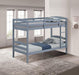 Finsbury Twin Twin Bunk Bed Espresso, Grey & White - Casa Morelos / Coahuila Furniture (Oklahoma City, OK)