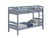 Finsbury Twin Twin Bunk Bed Espresso, Grey & White - Casa Morelos / Coahuila Furniture (Oklahoma City, OK)