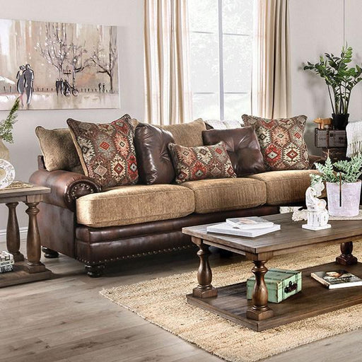 Fletcher Brown/Tan Sofa - Casa Morelos / Coahuila Furniture (Oklahoma City, OK)