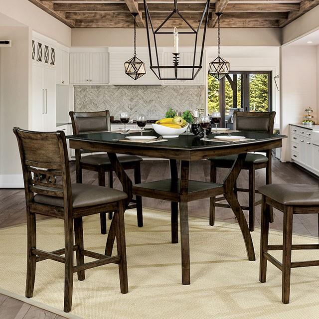 Flick Rustic Oak Counter Ht. Table - Casa Morelos / Coahuila Furniture (Oklahoma City, OK)