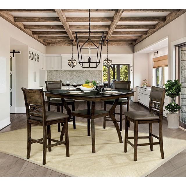 Flick Rustic Oak Counter Ht. Table - Casa Morelos / Coahuila Furniture (Oklahoma City, OK)