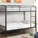 CLEMENT Black Metal Twin/Twin Bunk Bed - Casa Morelos / Coahuila Furniture (Oklahoma City, OK)