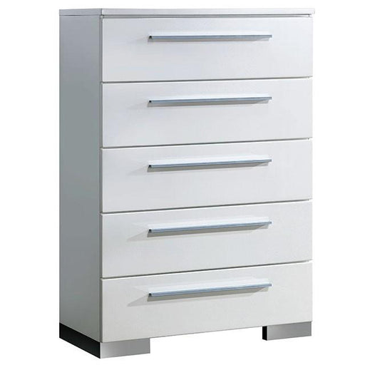 CLEMENTINE Glossy White Chest - Casa Morelos / Coahuila Furniture (Oklahoma City, OK)