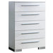 CLEMENTINE Glossy White Chest - Casa Morelos / Coahuila Furniture (Oklahoma City, OK)